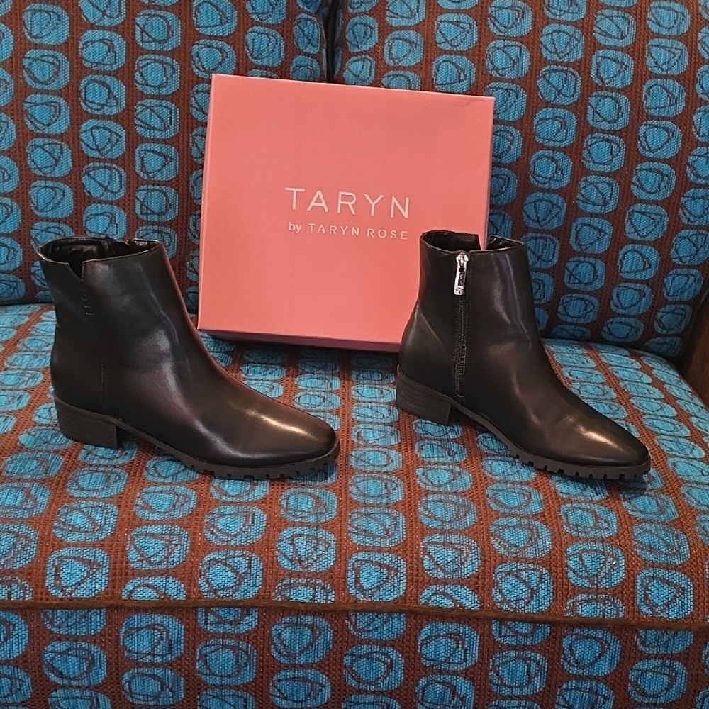 Taryn Rose Black Ankle Booties Elegant Design